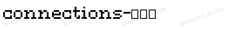 connections字体转换