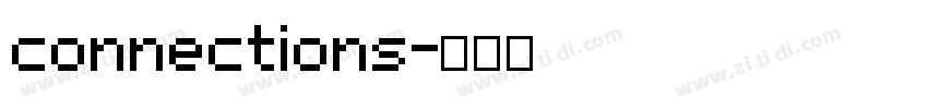 connections字体转换