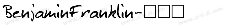 BenjaminFranklin字体转换