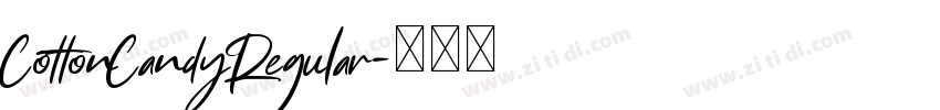CottonCandyRegular字体转换 CottonCandyRegular字体转换