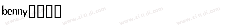 Benny字体转换