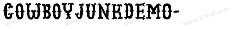 CowboyJunkDEMO字体转换