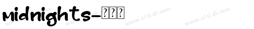 midnights字体转换