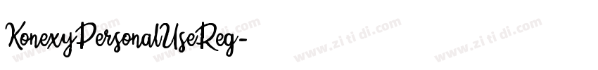 KonexyPersonalUseReg字体转换