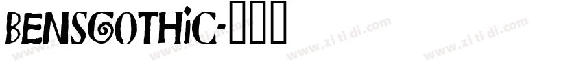 bensgothic字体转换