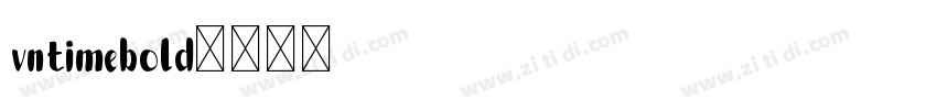 vntimebold字体转换