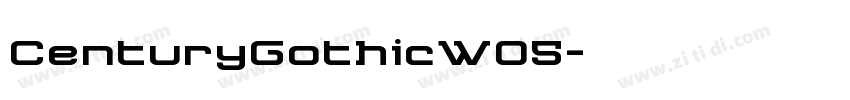 CenturyGothicW05字体转换