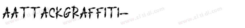 aAttackGraffiti字体转换