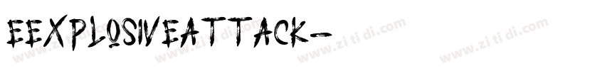 eExplosiveAttack字体转换