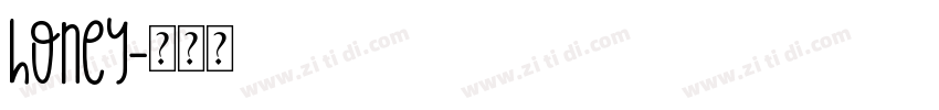 honey字体转换