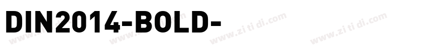 DIN2014-BOLD字体转换