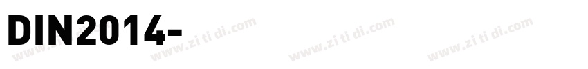 DIN2014字体转换