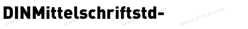 DINMittelschriftstd字体转换