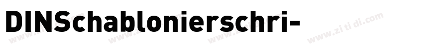 DINSchablonierschri字体转换
