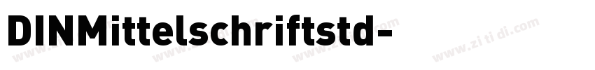 DINMittelschriftstd字体转换