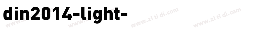 din2014-light字体转换
