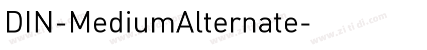 DIN-MediumAlternate字体转换