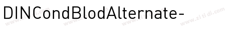 DINCondBlodAlternate字体转换