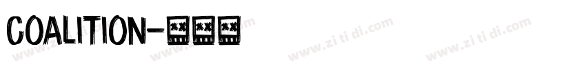 coalition字体转换