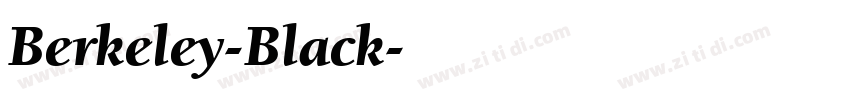 Berkeley-Black字体转换