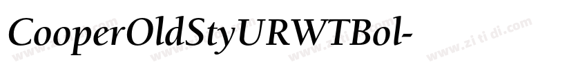 CooperOldStyURWTBol字体转换