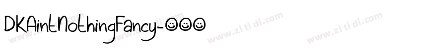 DKAintNothingFancy字体转换