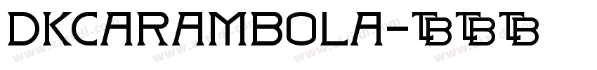 DKCarambola字体转换
