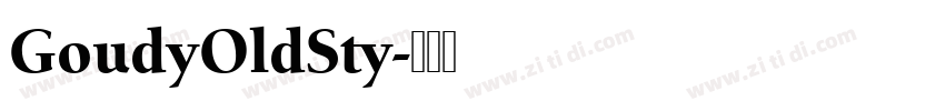 GoudyOldSty字体转换
