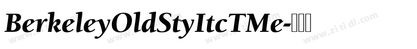 BerkeleyOldStyItcTMe字体转换