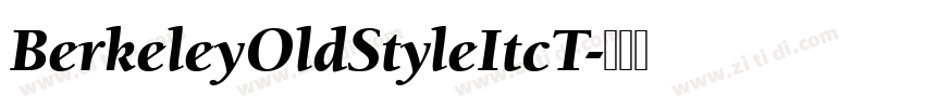 BerkeleyOldStyleItcT字体转换
