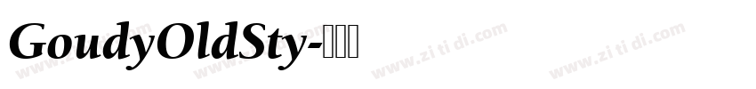 GoudyOldSty字体转换
