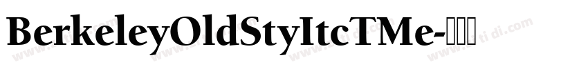 BerkeleyOldStyItcTMe字体转换
