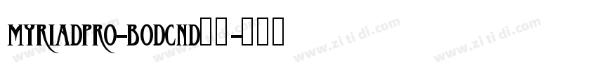 myriadpro-Bodcnd粗体字体转换