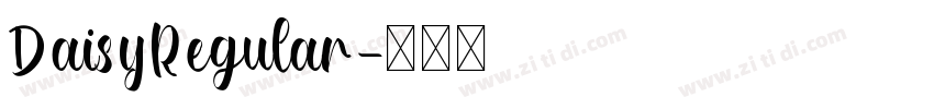 DaisyRegular字体转换