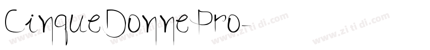 CinqueDonnePro字体转换