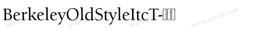 BerkeleyOldStyleItcT字体转换