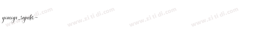 yomogi_reguler字体转换