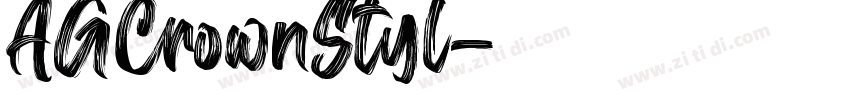 AGCrownStyl字体转换