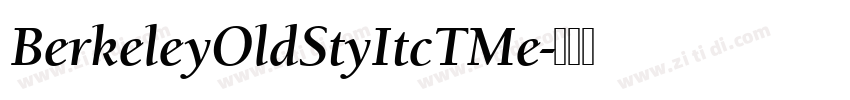 BerkeleyOldStyItcTMe字体转换