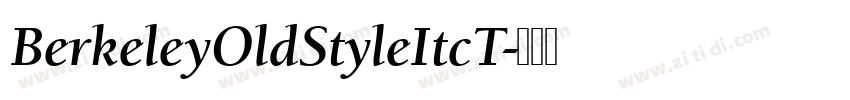 BerkeleyOldStyleItcT字体转换