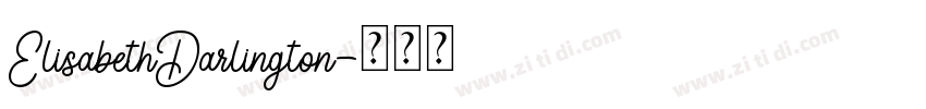 ElisabethDarlington字体转换