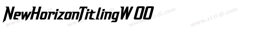 NewHorizonTitlingW00字体转换