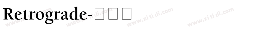 Retrograde字体转换