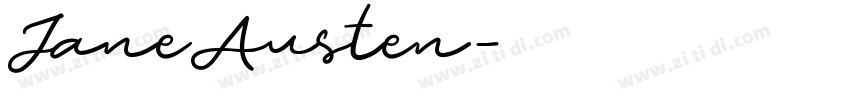 JaneAusten字体转换