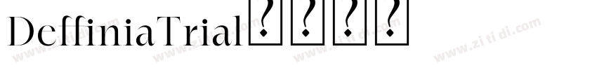 DeffiniaTrial字体转换