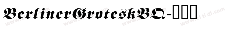 BerlinerGroteskBQ字体转换