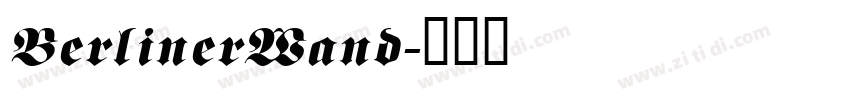 BerlinerWand字体转换