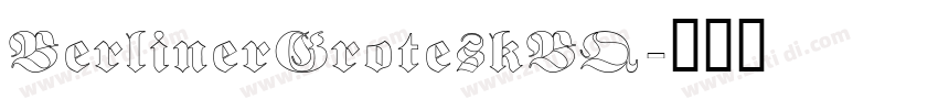 BerlinerGroteskBQ字体转换