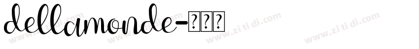 dellamonde字体转换
