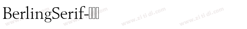 BerlingSerif字体转换